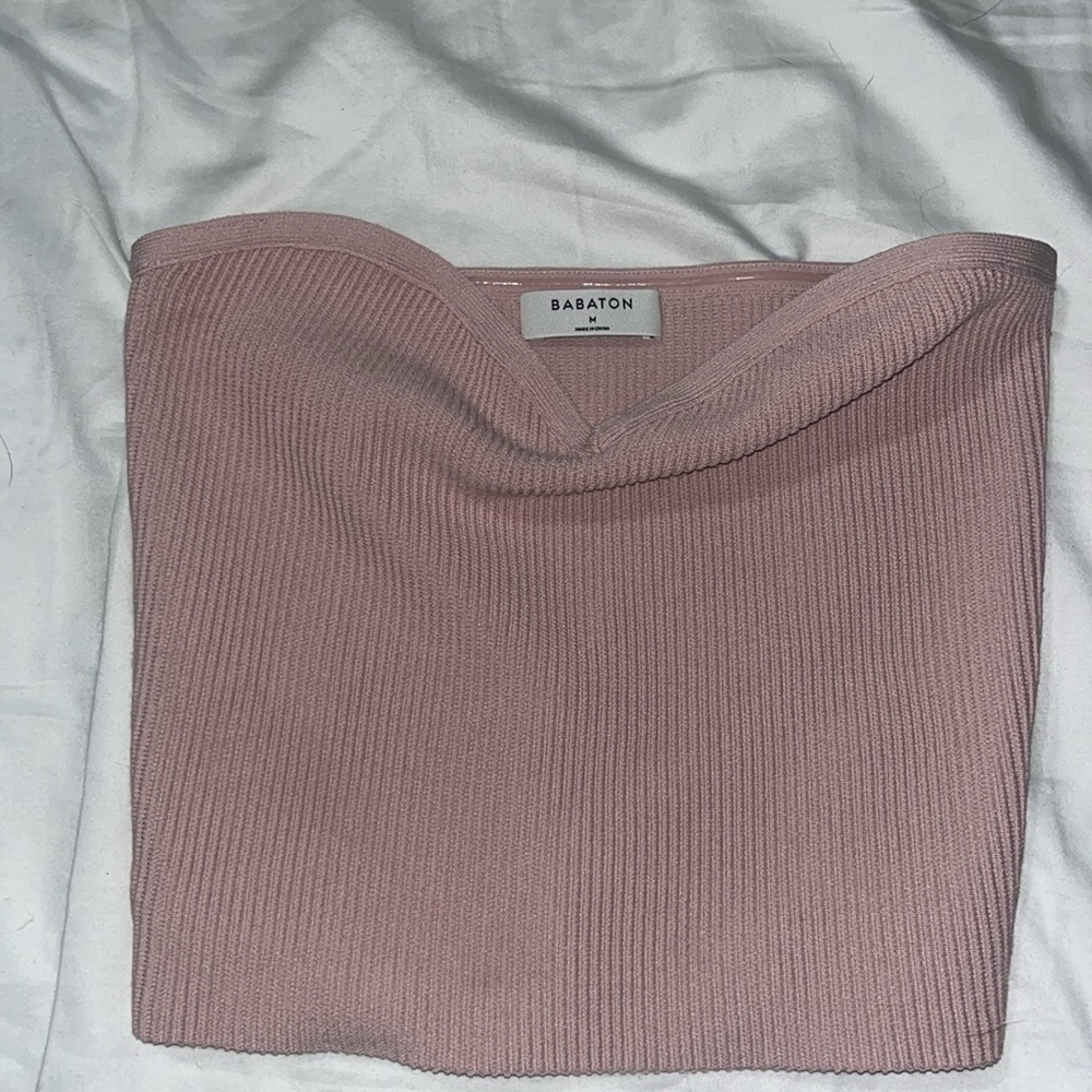 Pink Aritzia knit tube top size M